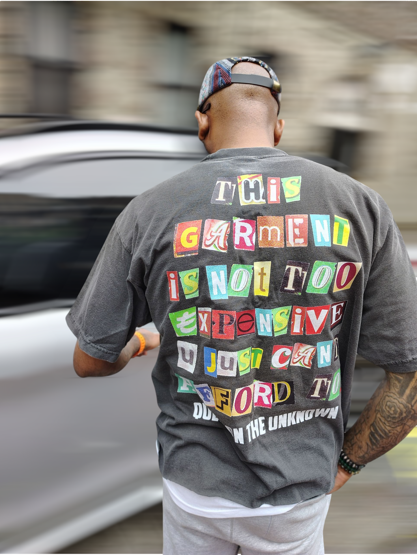 Black Magazine print Tee