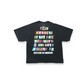 Black Magazine print Tee