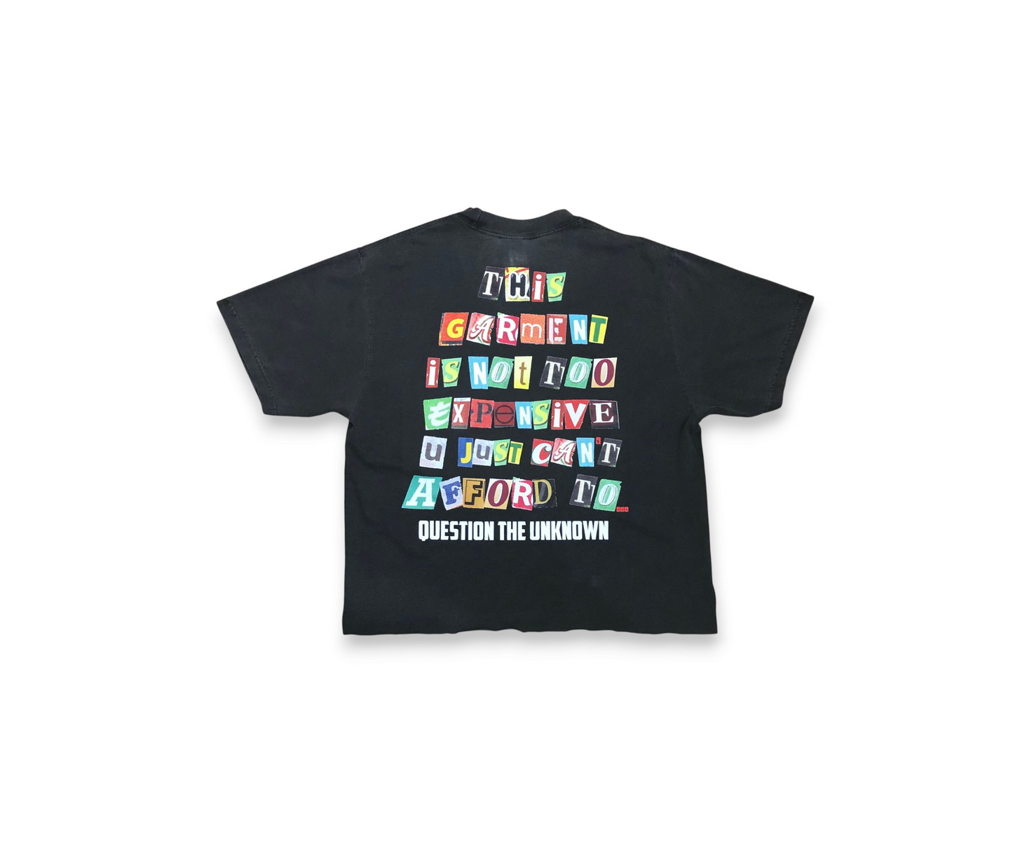 Black Magazine print Tee